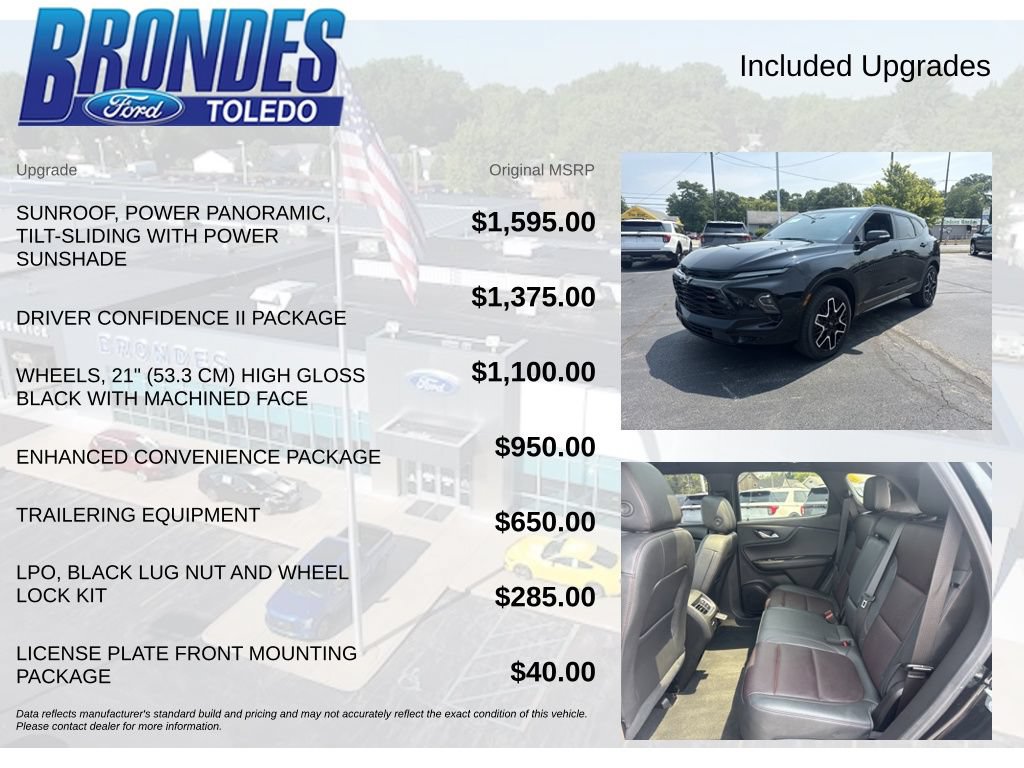 Used 2023 Chevrolet Blazer RS w/ Driver Confidence II Package FWD image 6