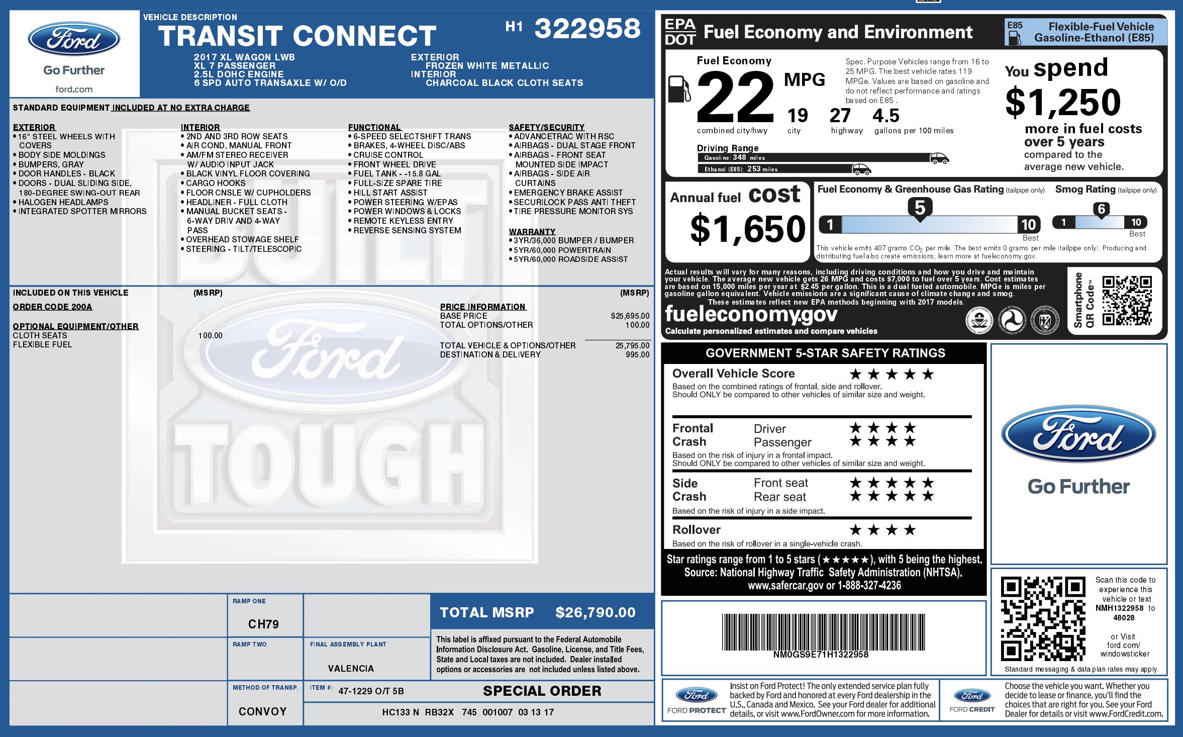 Used 2017 Ford Transit Connect XL image 4