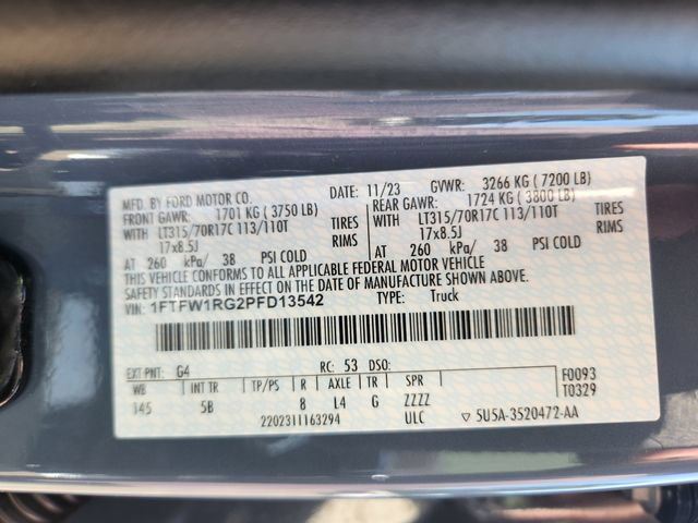 Certified 2023 Ford F150 Raptor w/ Blue Interior Package AWD/4WD image 28
