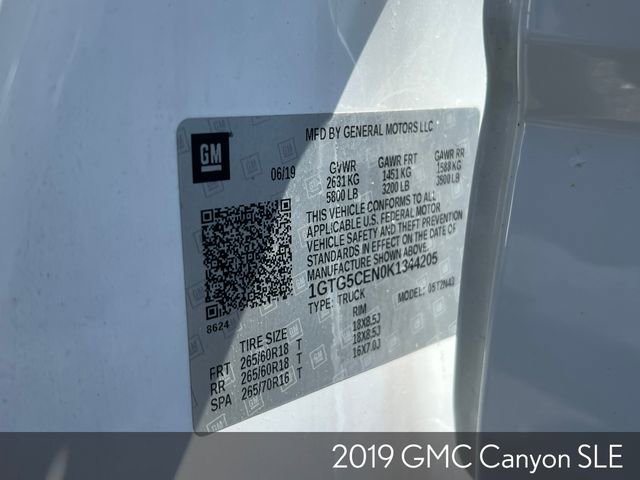 Used 2019 GMC Canyon SLE w/ Elevation Edition RWD image 32