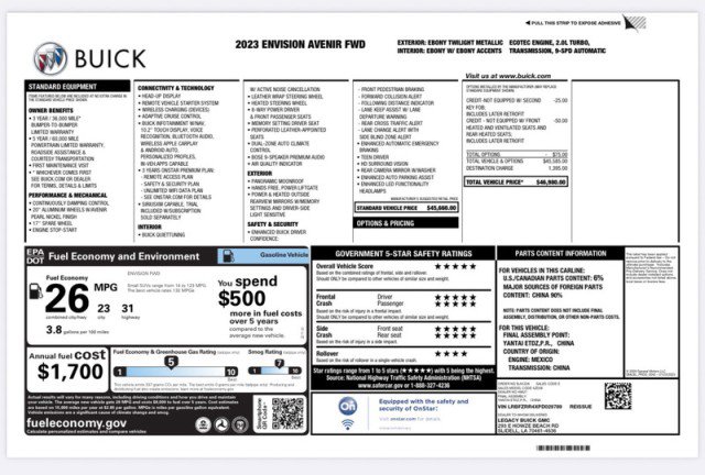 Used 2023 Buick Envision Avenir image 35
