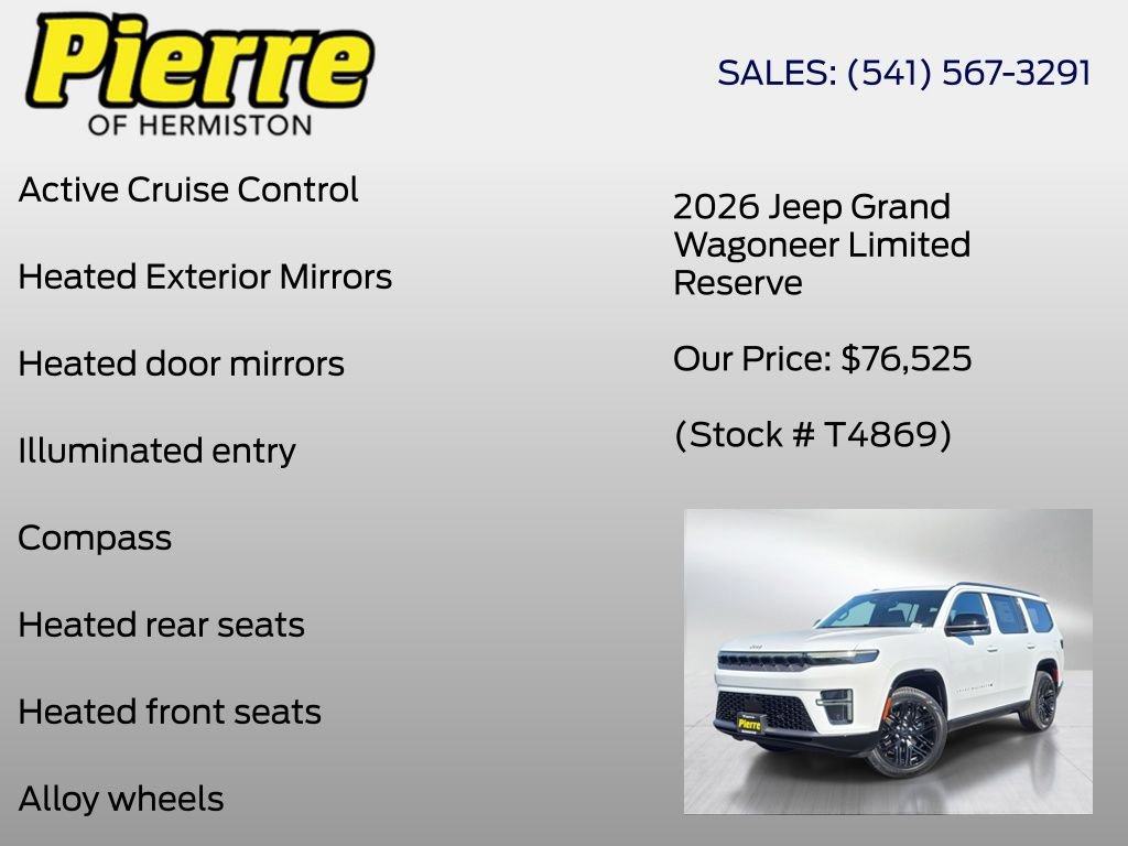 New 2026 Jeep Grand Wagoneer Limited AWD/4WD image 12