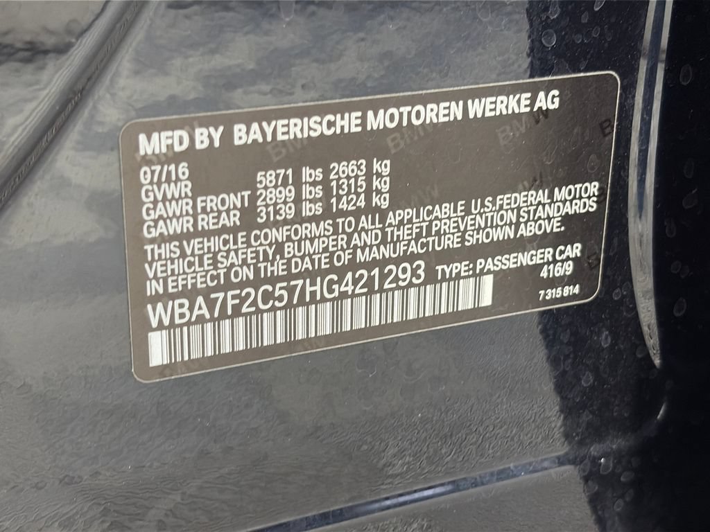 Used 2017 BMW 750i xDrive AWD/4WD image 9