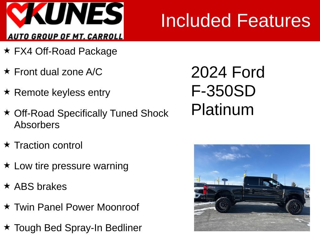 Used 2024 Ford F350 Platinum w/ FX4 Off-Road Package image 3