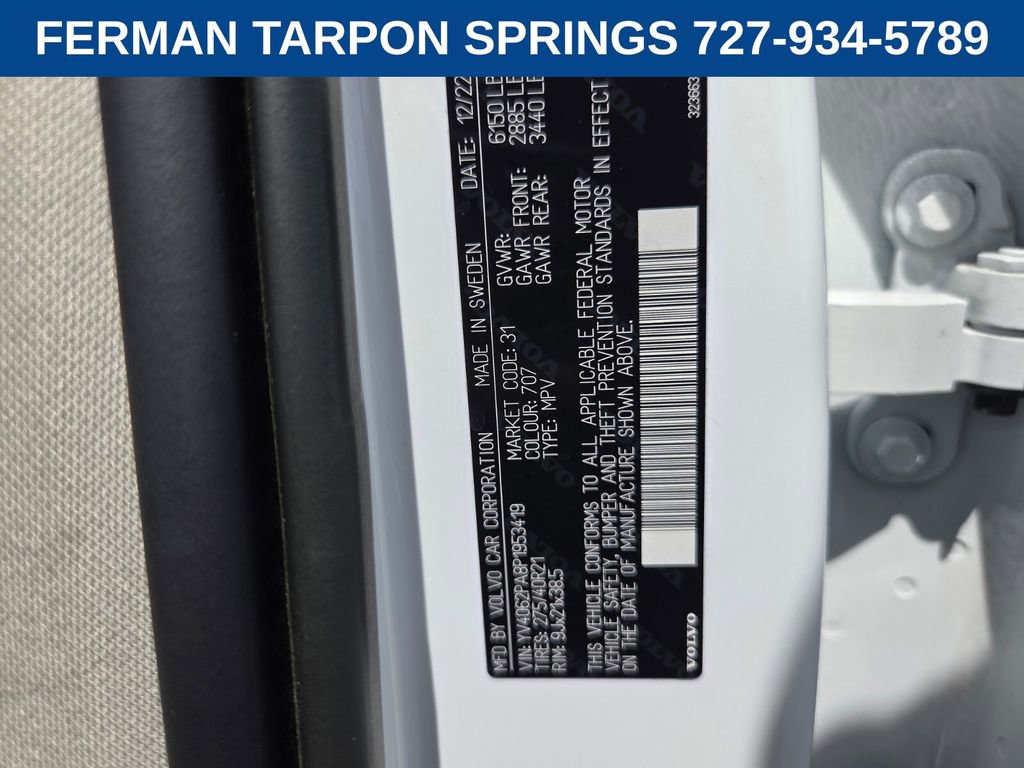 Certified 2023 Volvo XC90 B6 Ultimate w/ Protection Package Premier image 22