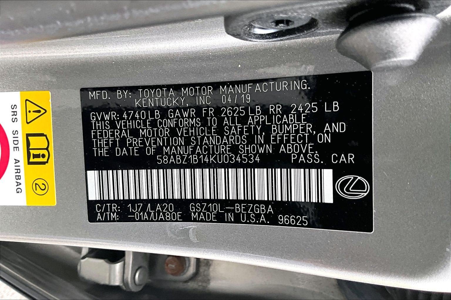 Used 2019 Lexus ES 350 FWD image 29