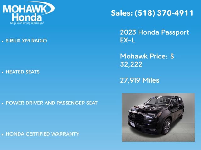 Certified 2023 Honda Passport EX-L image 16