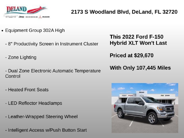 Used 2022 Ford F150 XLT w/ Equipment Group 302A High AWD/4WD image 15