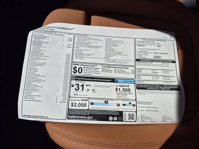New 2026 BMW 330i Sedan w/ M Sport Package RWD image 17