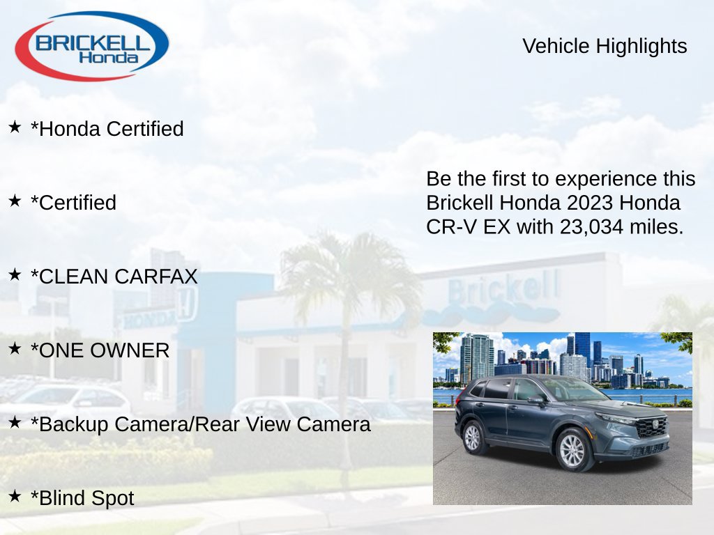 Certified 2023 Honda CR-V EX image 9