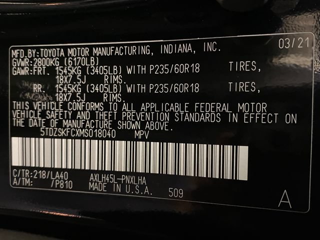 Certified 2021 Toyota Sienna Limited AWD/4WD image 27