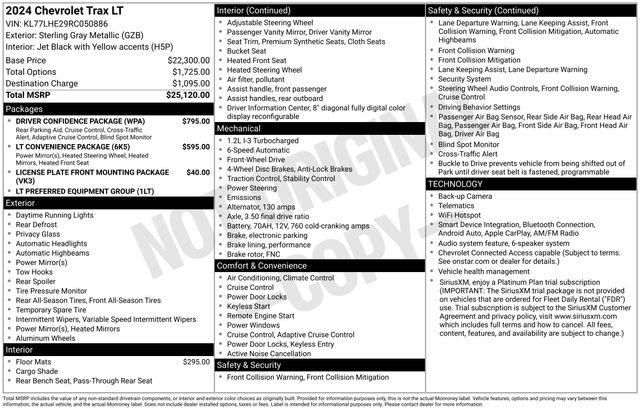 Used 2024 Chevrolet Trax LT w/ Driver Confidence Package FWD image 6