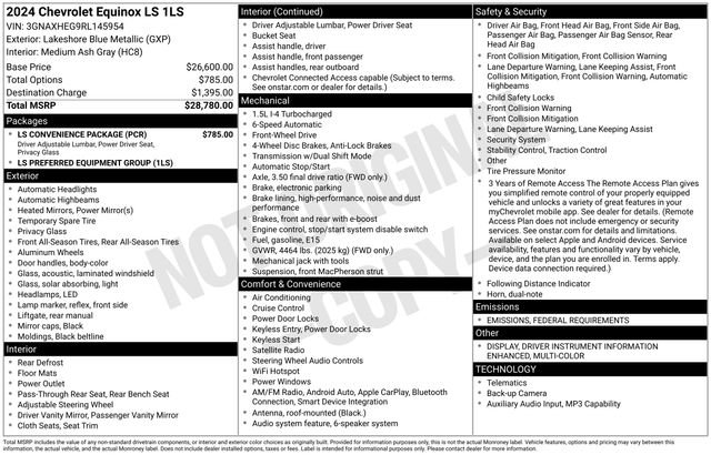 Certified 2024 Chevrolet Equinox LS w/ LS Convenience Package image 40