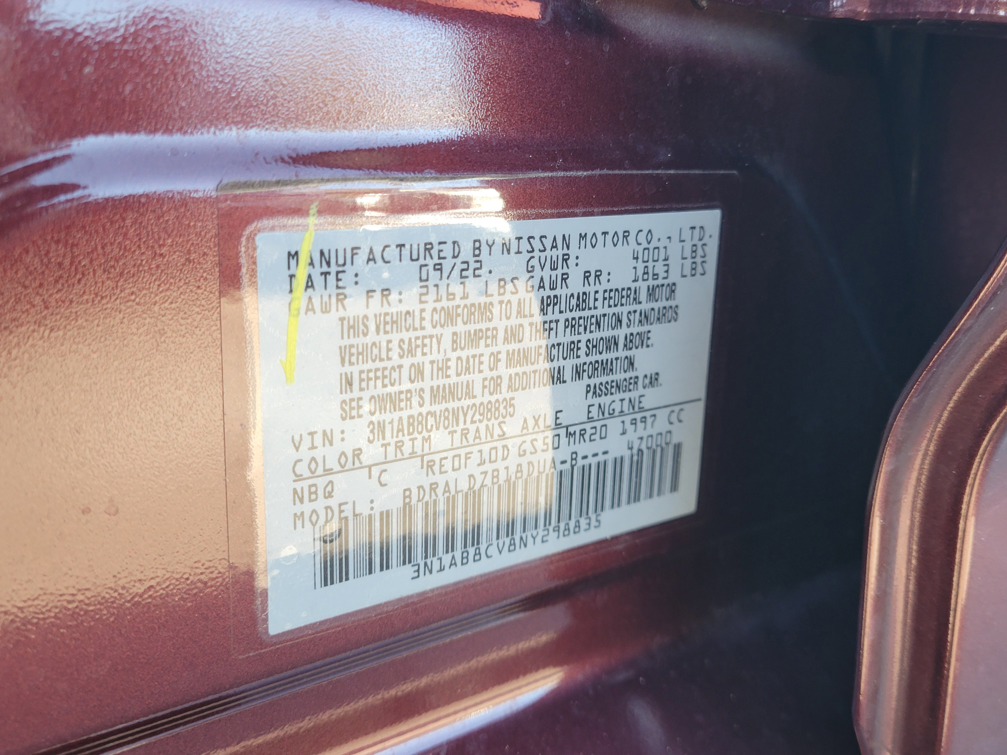 Certified 2022 Nissan Sentra SV w/ SV Premium Package image 33