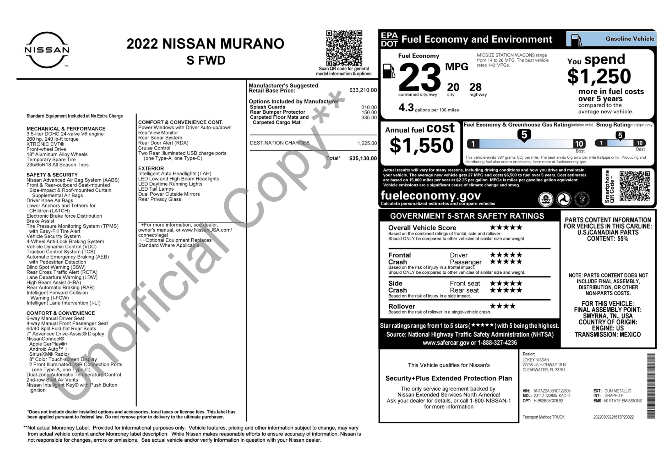 Used 2022 Nissan Murano S FWD image 4