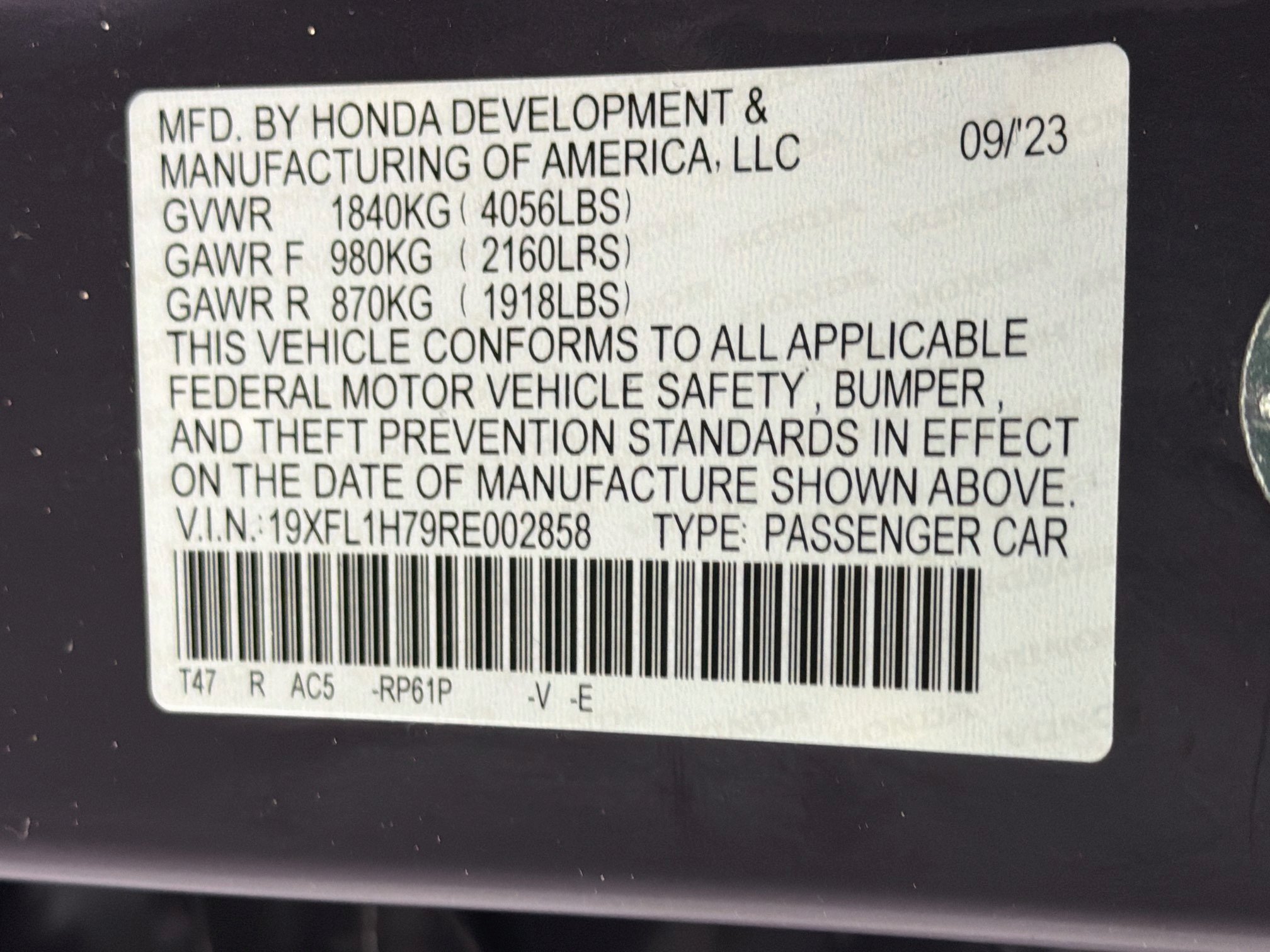 Used 2024 Honda Civic EX-L image 12