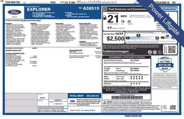 Used 2025 Ford Explorer Platinum w/ Ultimate Package AWD/4WD image 20