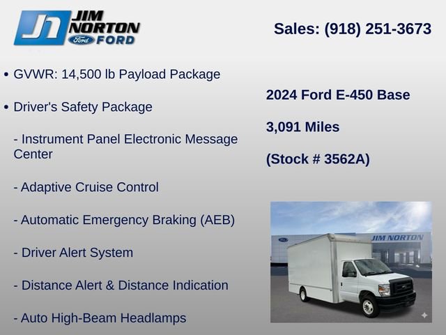 Used 2024 Ford E-450 and Econoline 450 Super Duty w/ Driver's Safety Package RWD image 11