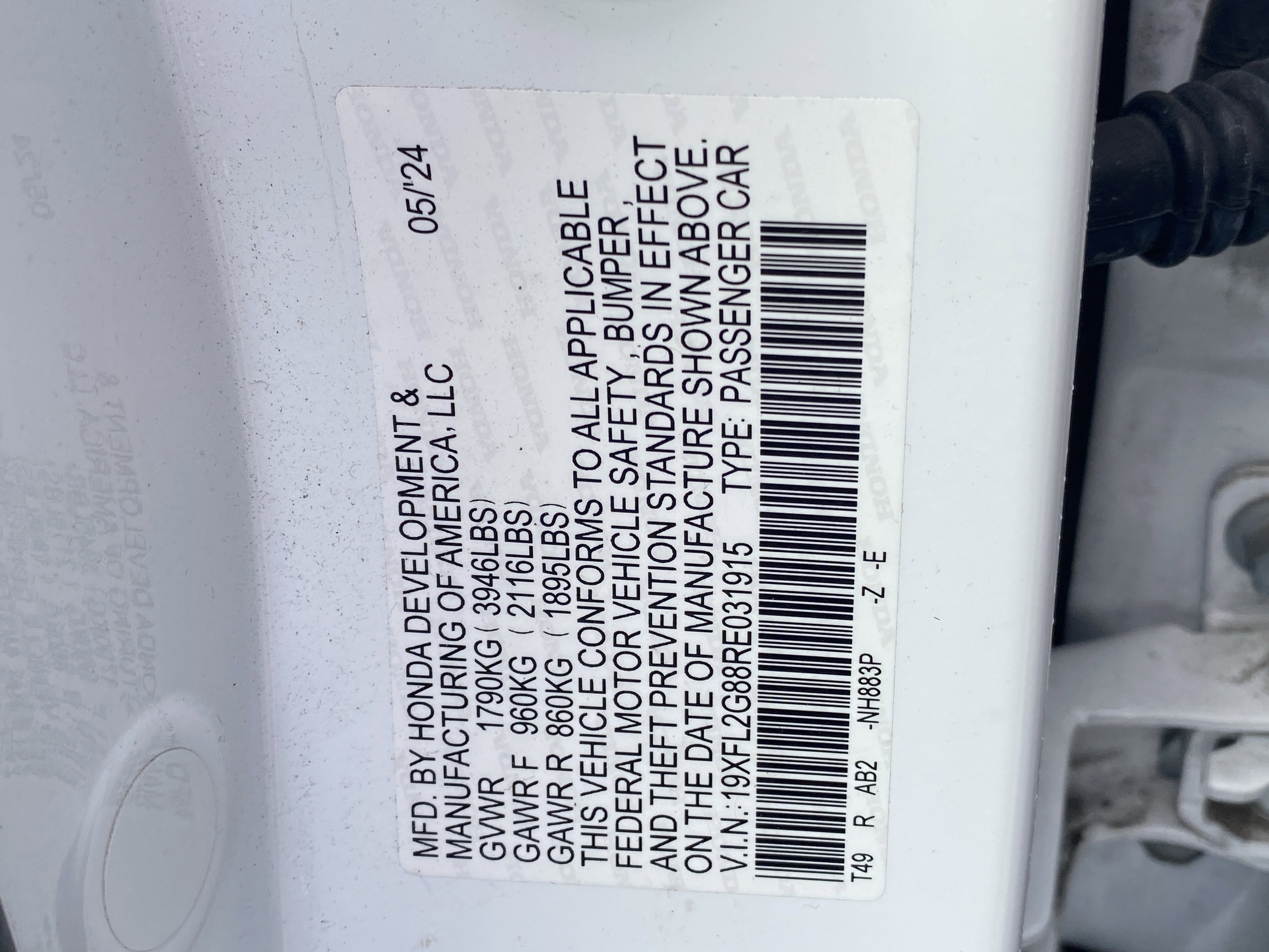 Certified 2024 Honda Civic Sport image 31