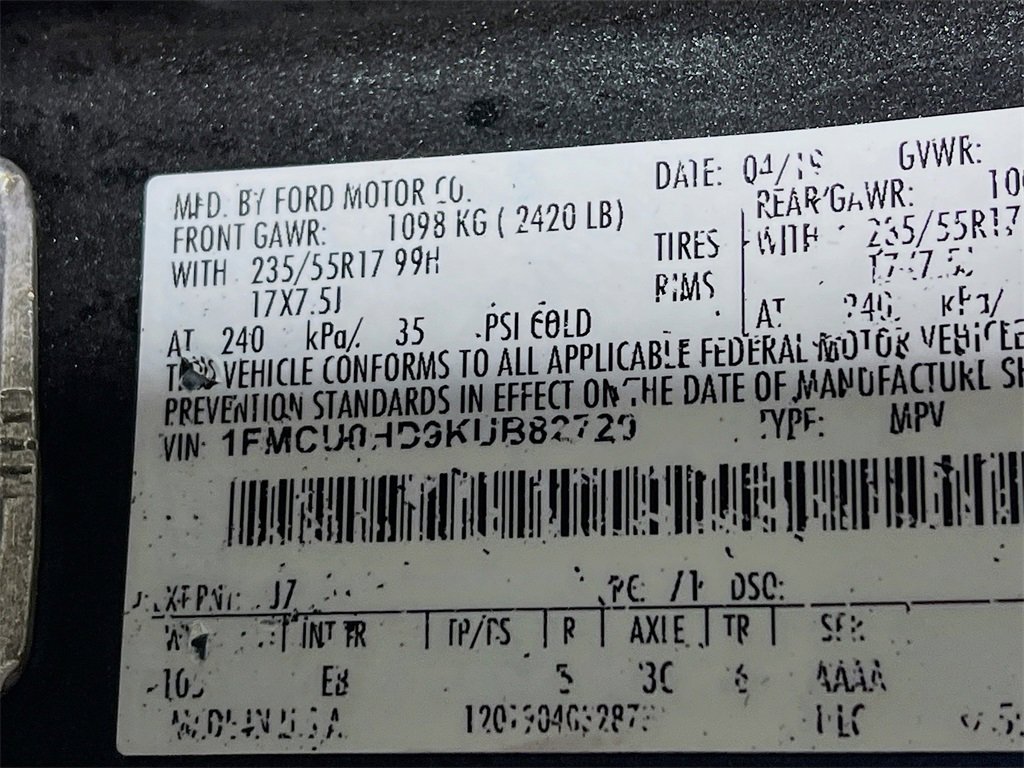 Used 2019 Ford Escape SEL image 28