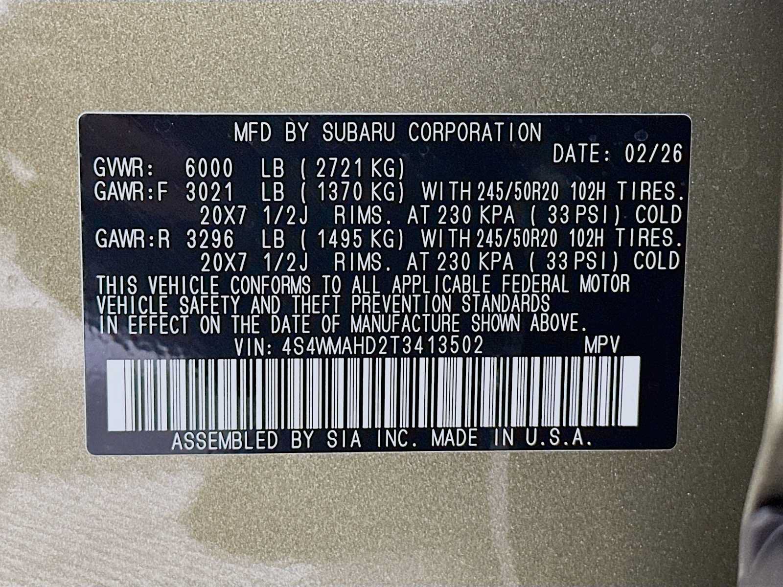 New 2026 Subaru Ascent Limited Bronze w/ Popular Package #2 AWD/4WD image 32
