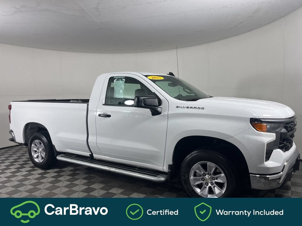 Certified 2025 Chevrolet Silverado 1500 W/T RWD image 1