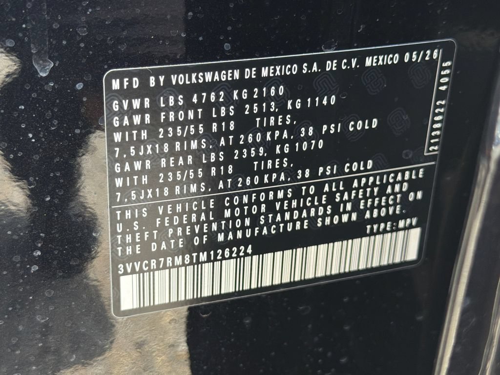 New 2026 Volkswagen Tiguan S FWD image 31