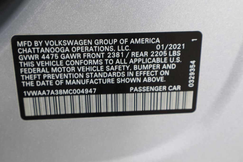 Used 2021 Volkswagen Passat 2.0T S image 35