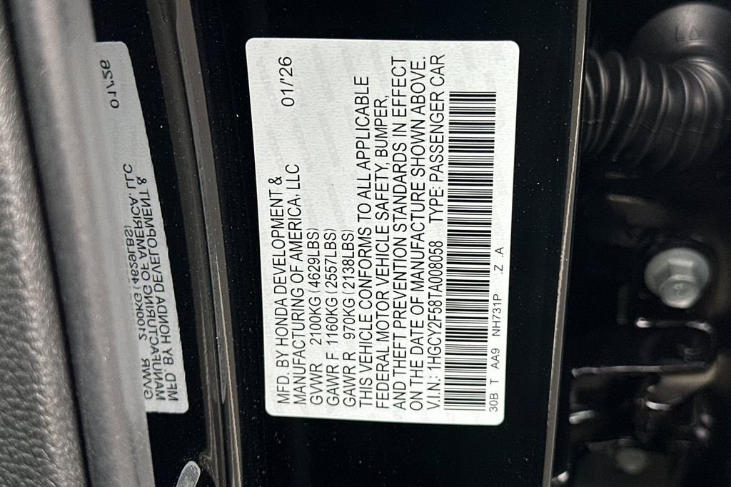 New 2026 Honda Accord Sport image 32