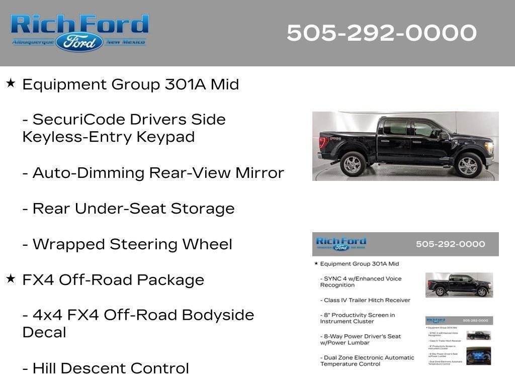 Certified 2023 Ford F150 XLT w/ Equipment Group 301A Mid AWD/4WD image 32