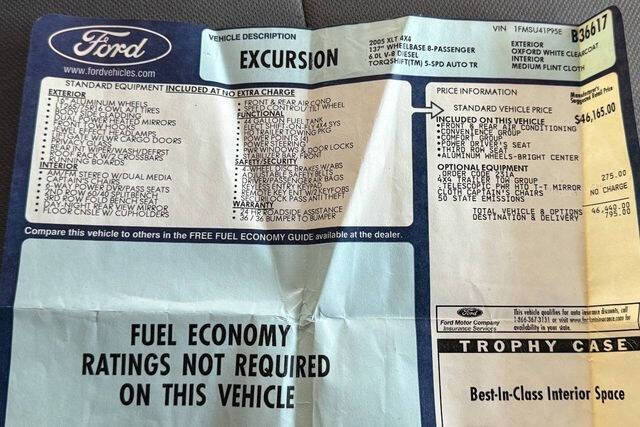 Used 2005 Ford Excursion XLT AWD/4WD image 47