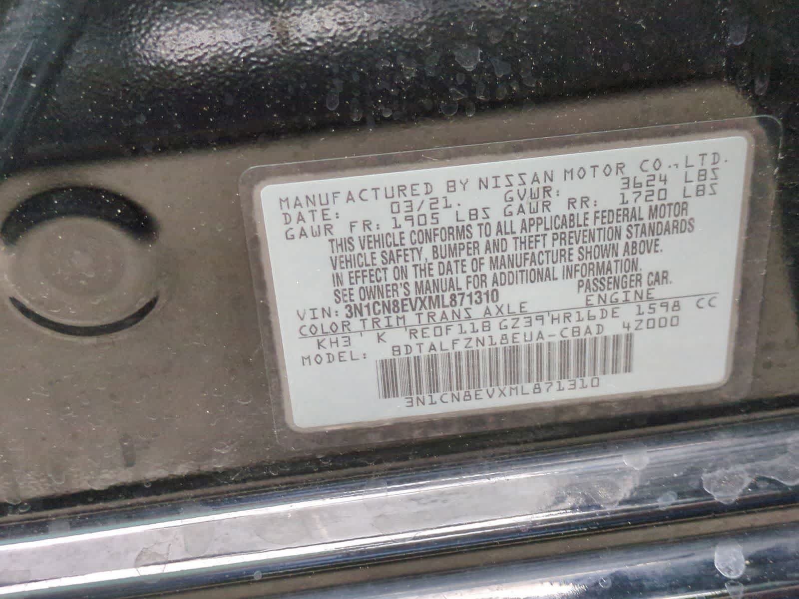 Used 2021 Nissan Versa SV FWD image 31