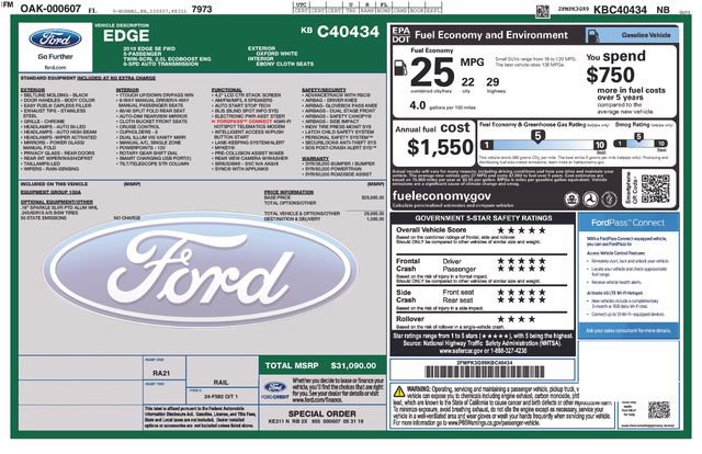 Used 2019 Ford Edge SE FWD image 4