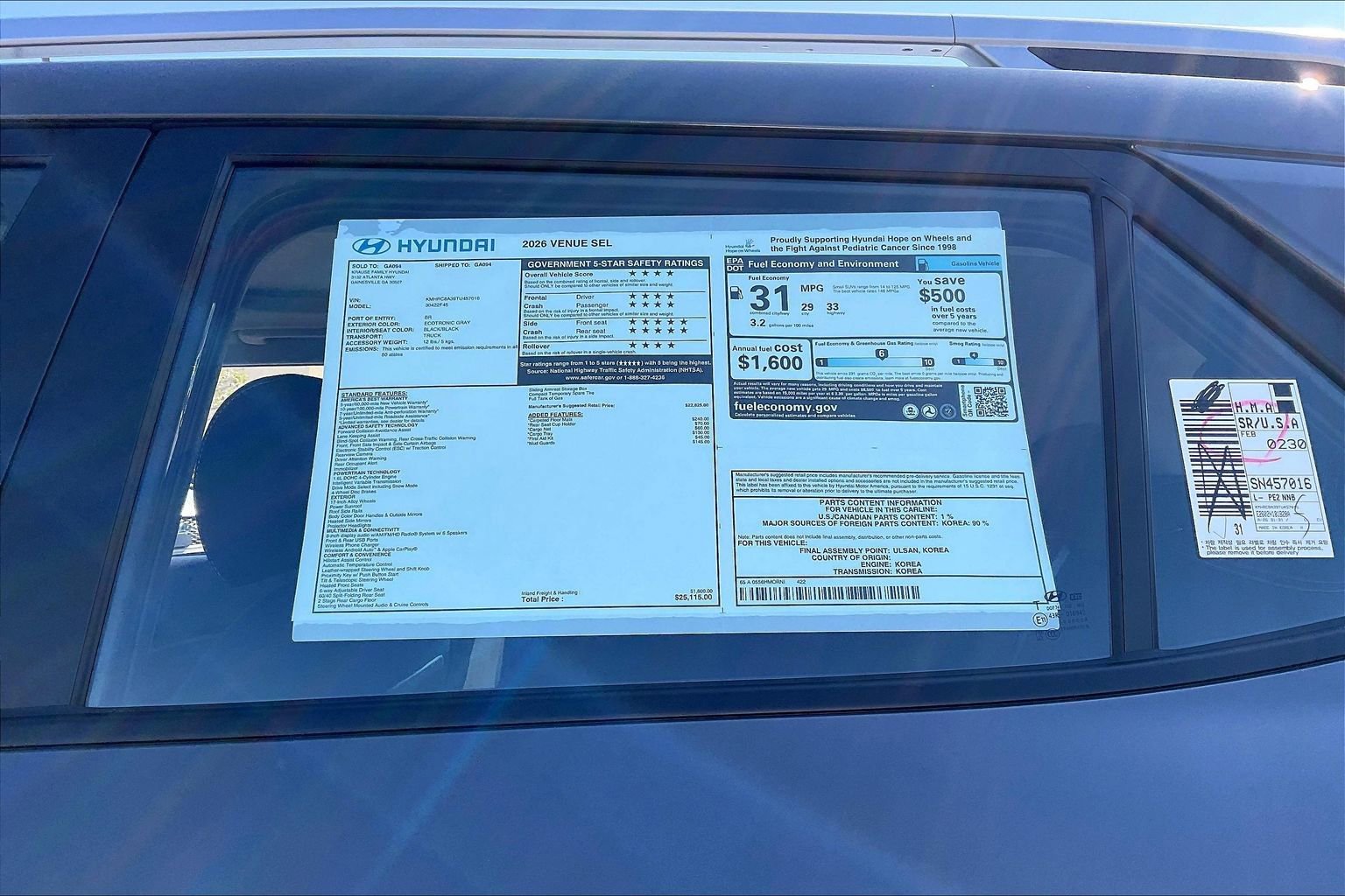 New 2026 Hyundai Venue SEL image 14