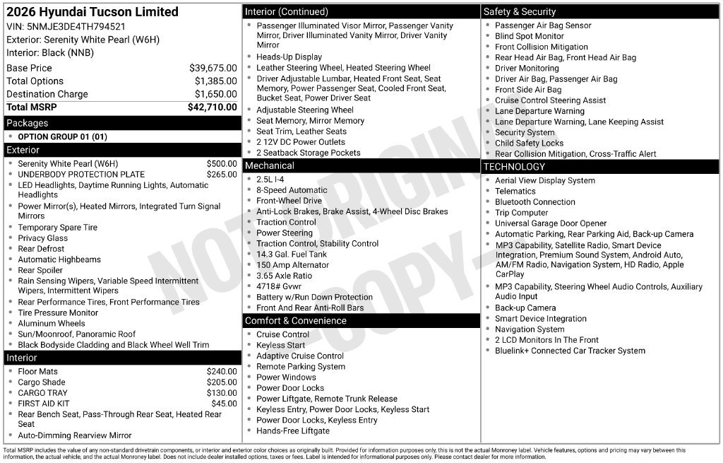 New 2026 Hyundai Tucson Limited FWD image 4