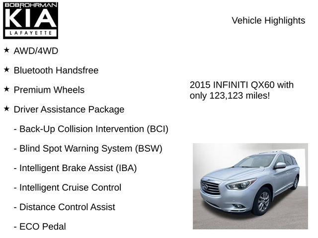 Used 2015 INFINITI QX60 Luxe w/ Premium Plus Package AWD/4WD image 8