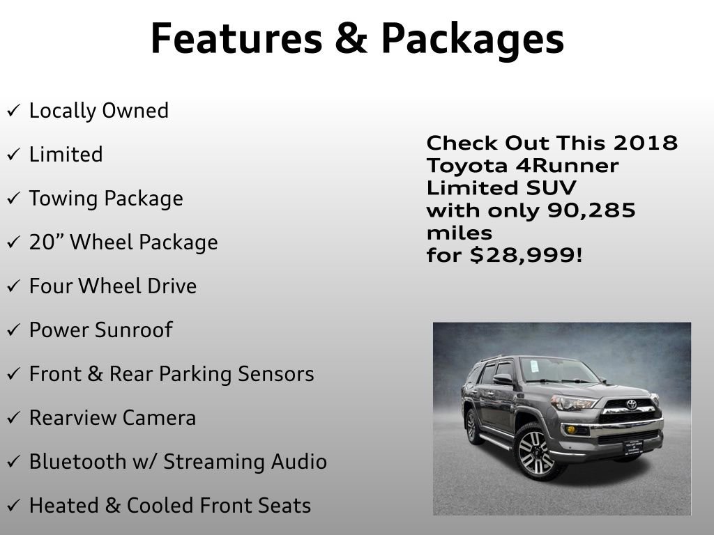 Used 2018 Toyota 4Runner Limited image 4