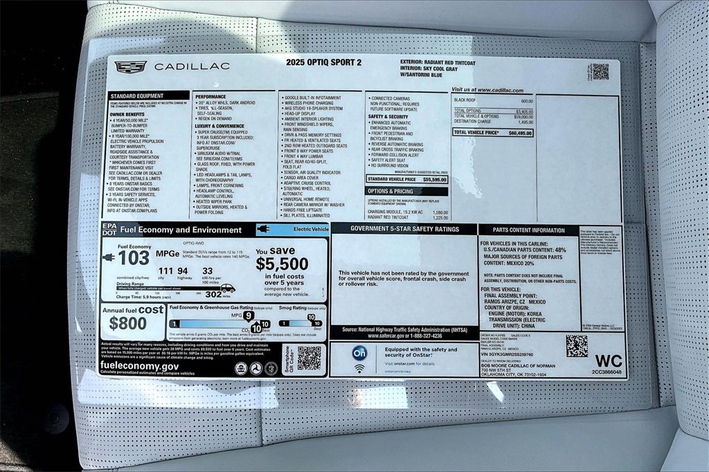 New 2025 Cadillac Optiq Sport 2 image 14