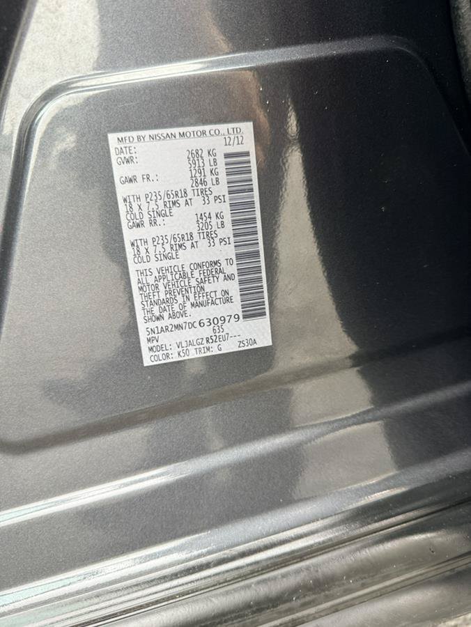 Used 2013 Nissan Pathfinder SL w/ Cargo Pkg FWD image 40