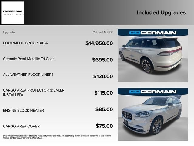 Used 2020 Lincoln Aviator Grand Touring w/ Equipment Group 302A image 24