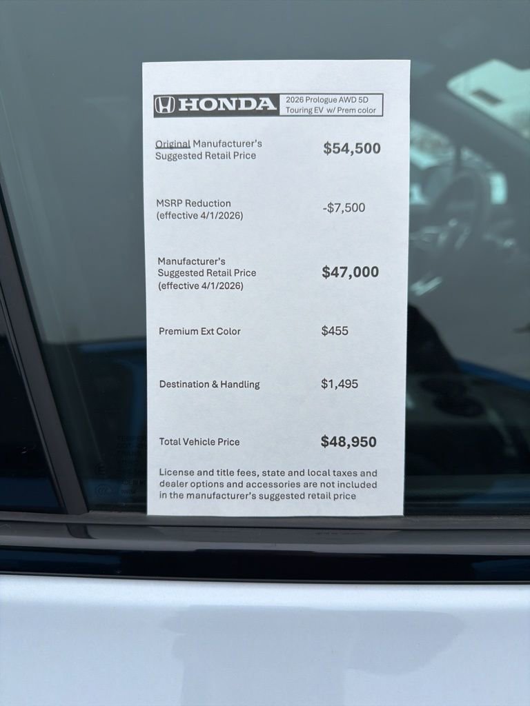 New 2026 Honda Prologue Touring image 22