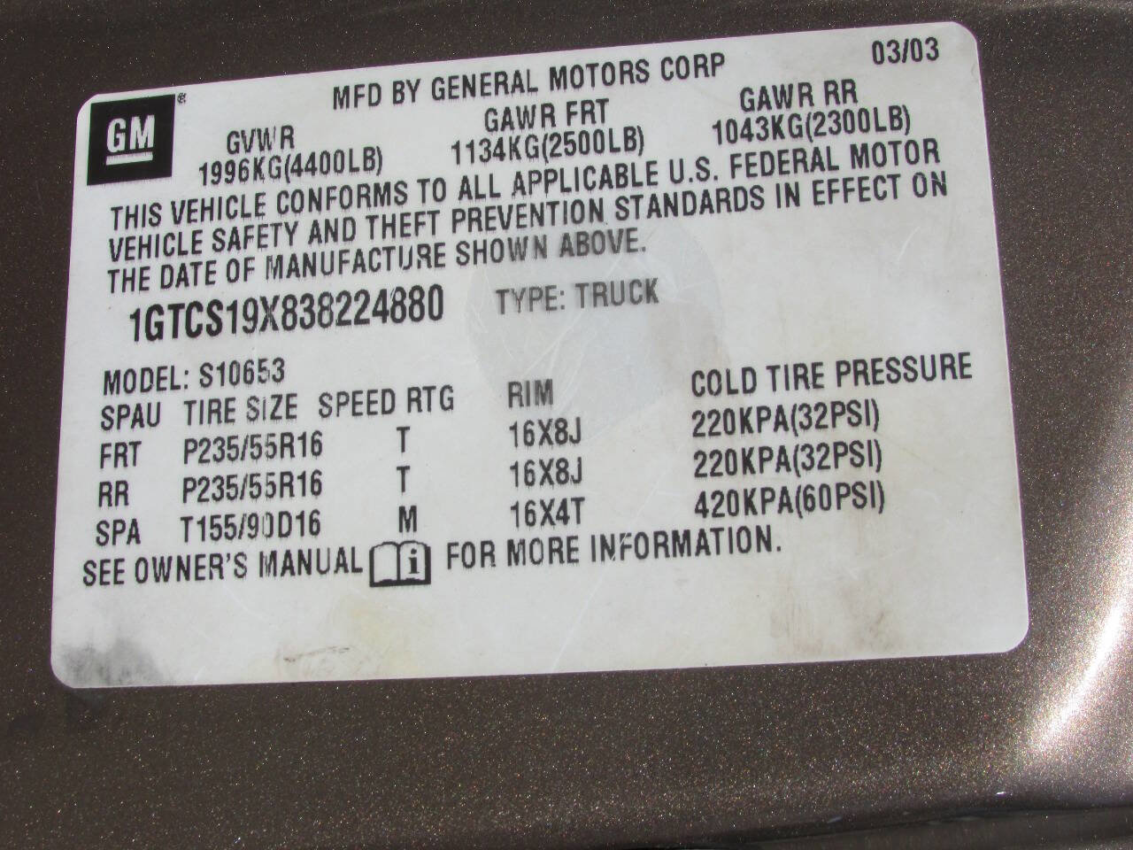 Used 2003 GMC Sonoma SLS w/ SLS Preferred Equipment Group image 28