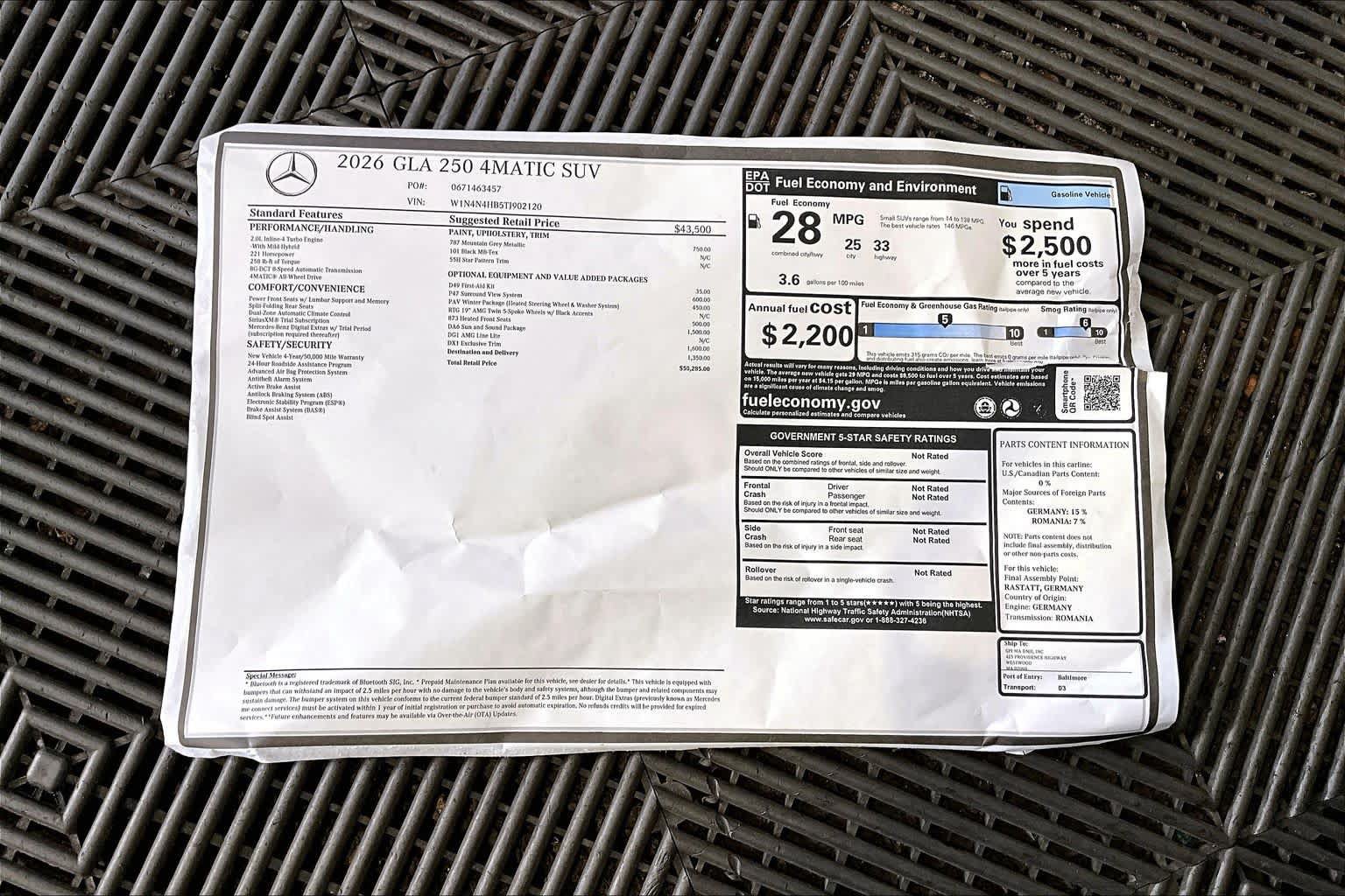 New 2026 Mercedes-Benz GLA 250 4MATIC image 18