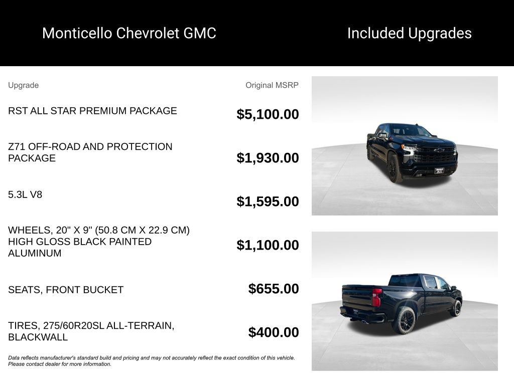 New 2026 Chevrolet Silverado 1500 RST w/ RST All Star Premium Package image 5