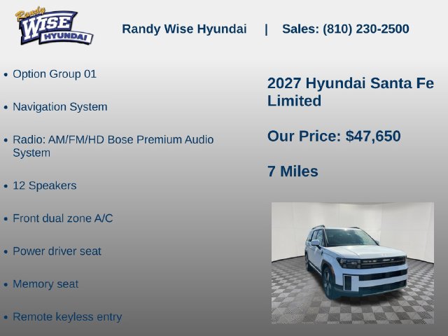 New 2027 Hyundai Santa Fe Limited AWD/4WD image 5