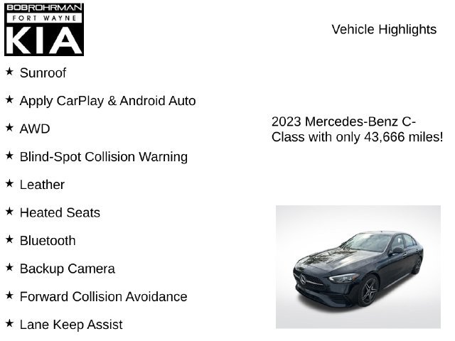 Used 2023 Mercedes-Benz C 300 4MATIC Sedan image 7