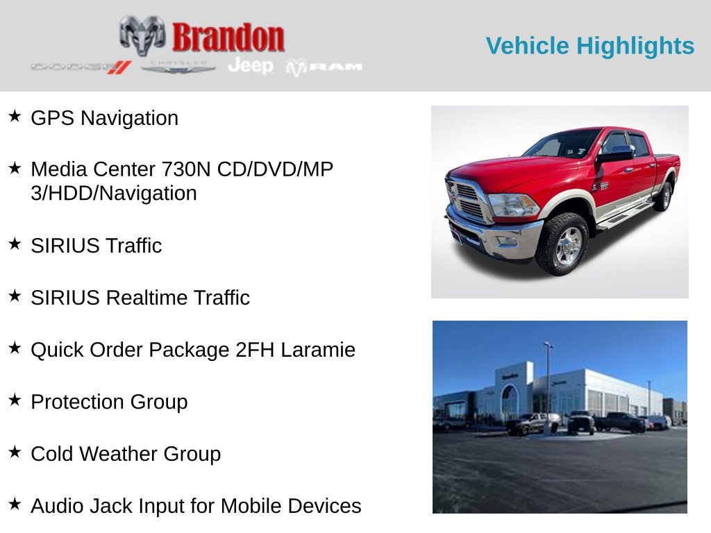 Used 2011 RAM 2500 Laramie w/ Cold Weather Group AWD/4WD image 2