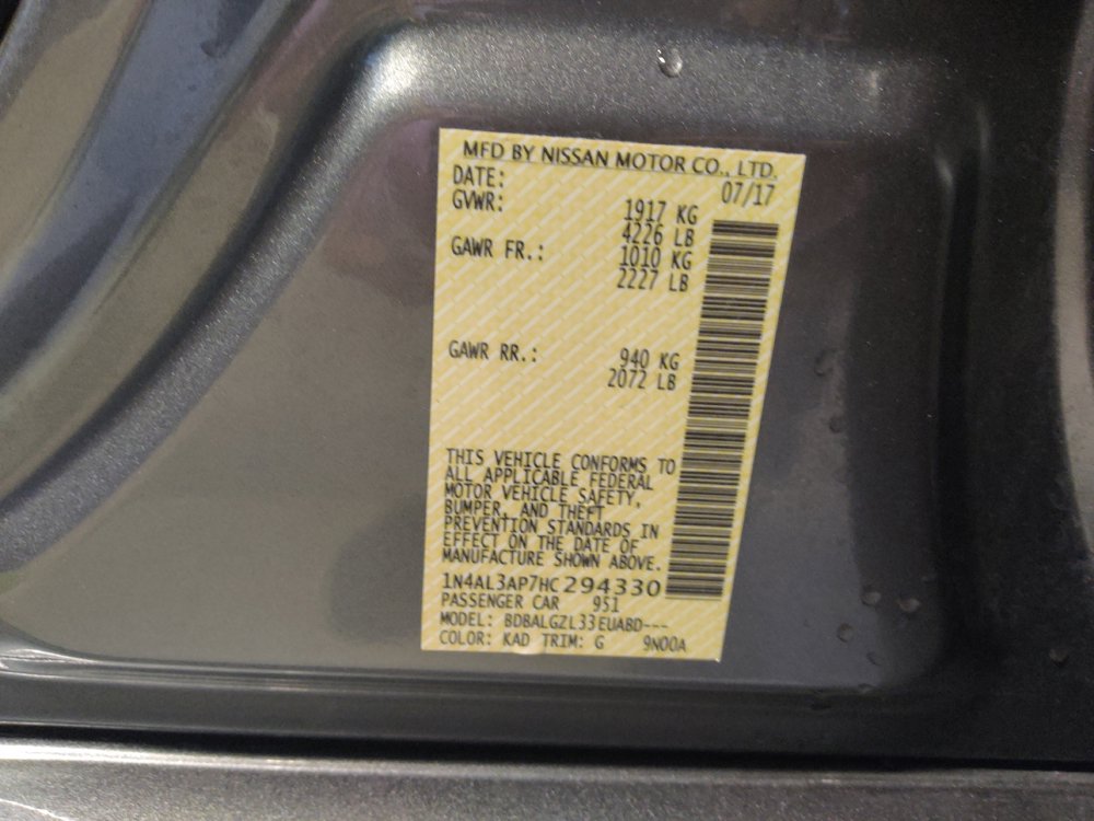 Used 2017 Nissan Altima 2.5 S w/ Power Driver Seat Package FWD image 33