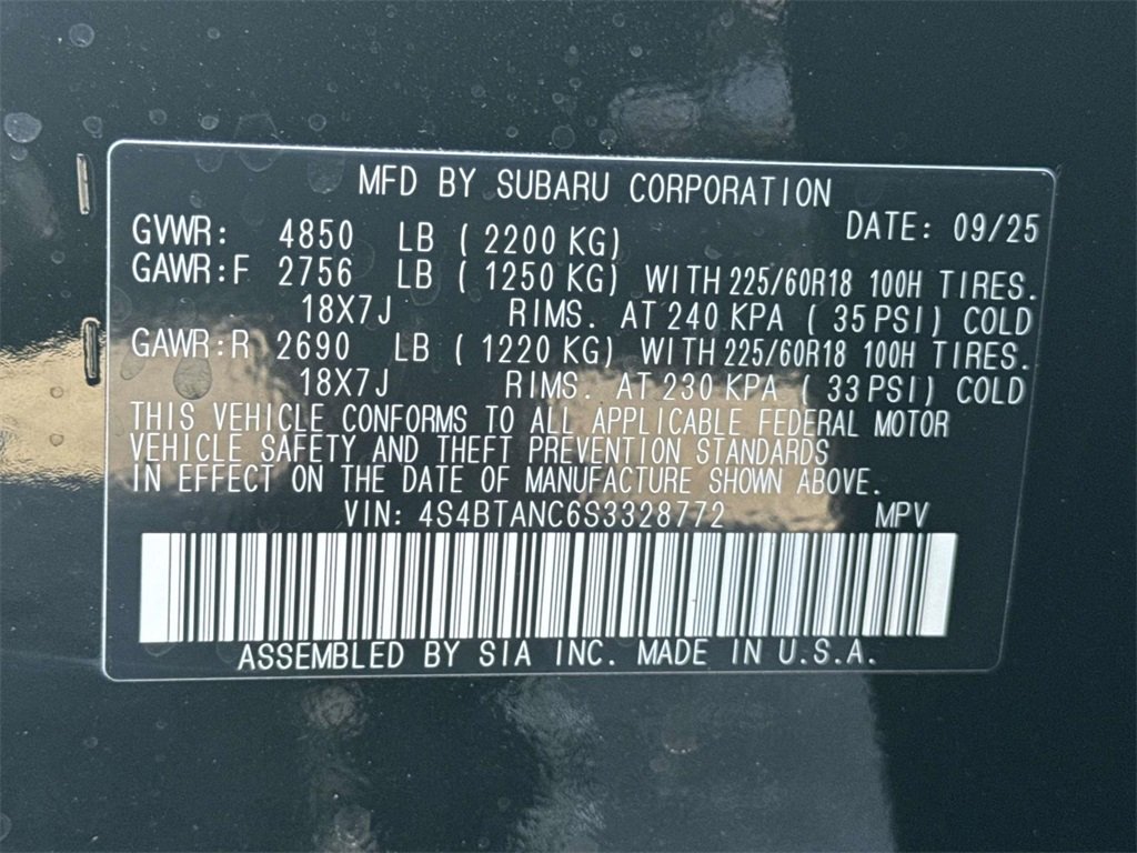 New 2025 Subaru Outback Limited image 14