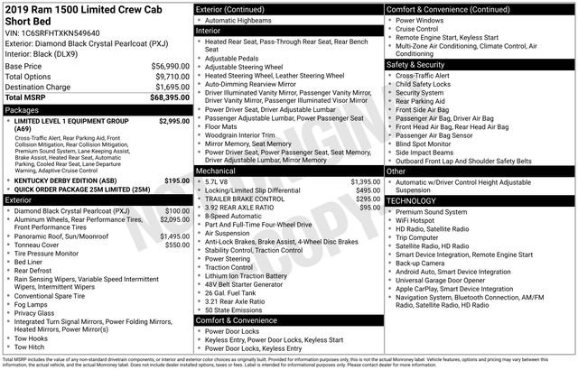Used 2019 RAM 1500 Limited AWD/4WD image 41